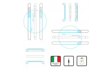 Custodia cover foderino RIGIDA protezione sottile per Cellulari Asus 1 FA36