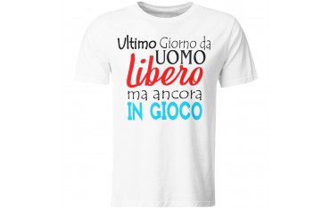 Maglia maglietta tshirt t-shirt addio al celibato sposo amici matrimonio GR493