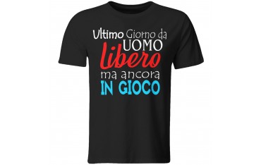 Maglia maglietta tshirt t-shirt addio al celibato sposo amici matrimonio GR493