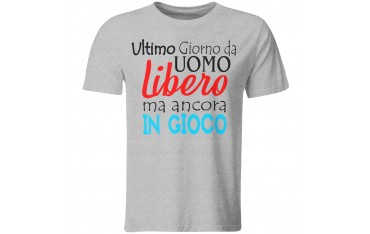 Maglia maglietta tshirt t-shirt addio al celibato sposo amici matrimonio GR493