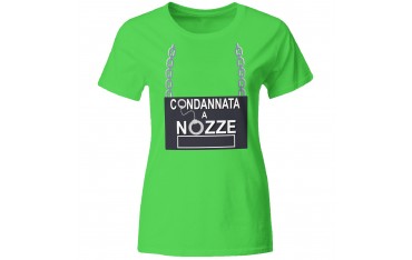 T-Shirt Addio al Nubilato Divertente Condannata a Nozze 