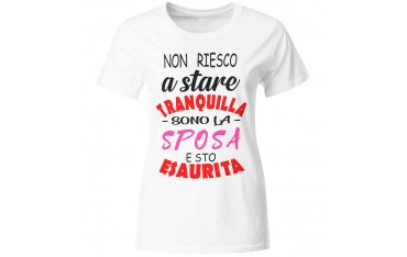 Maglia maglietta tshirt t-shirt addio al nubilato sposa amiche matrimonio GR514