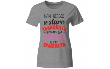 Maglia maglietta tshirt t-shirt addio al nubilato sposa amiche matrimonio GR514