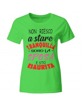 Maglia maglietta tshirt t-shirt addio al nubilato sposa amiche matrimonio GR514