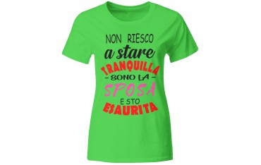 Maglia maglietta tshirt t-shirt addio al nubilato sposa amiche matrimonio GR514