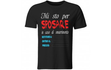 Maglia maglietta tshirt divertente addio celibato sposo amici matrimonio  GR509