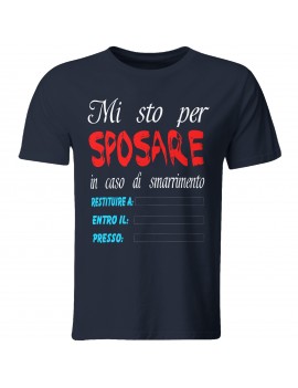 Maglia maglietta tshirt divertente addio celibato sposo amici matrimonio GR509