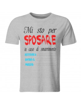 Maglia maglietta tshirt divertente addio celibato sposo amici matrimonio GR509