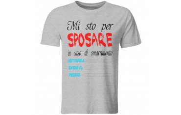 Maglia maglietta tshirt divertente addio celibato sposo amici matrimonio GR509