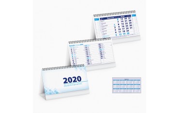 Calendario da tavolo personalizzato 2020 Gadget natalizi Promozionali PA715BL