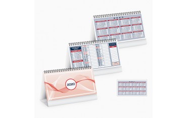 Calendario da scrivania personalizzabile 2020 Gadget promo natalizio PA710RO