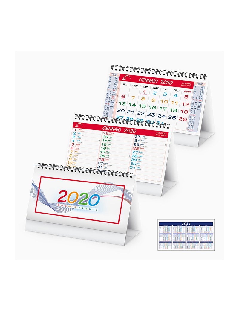 Calendario da scrivania Personalizzato personalizzabile 2020 Gadget Natale PA705