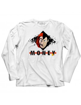 T-shirt manica lunga Dalì money