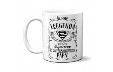 TAZZA in ceramica per festa del papà idea regalo SUPEREROE JACK BRAND GR410