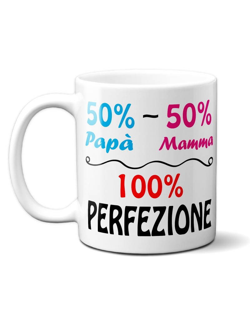 TAZZA in ceramica per festa del papà padre mamma idea regalo LA PERFEZIONE GR430