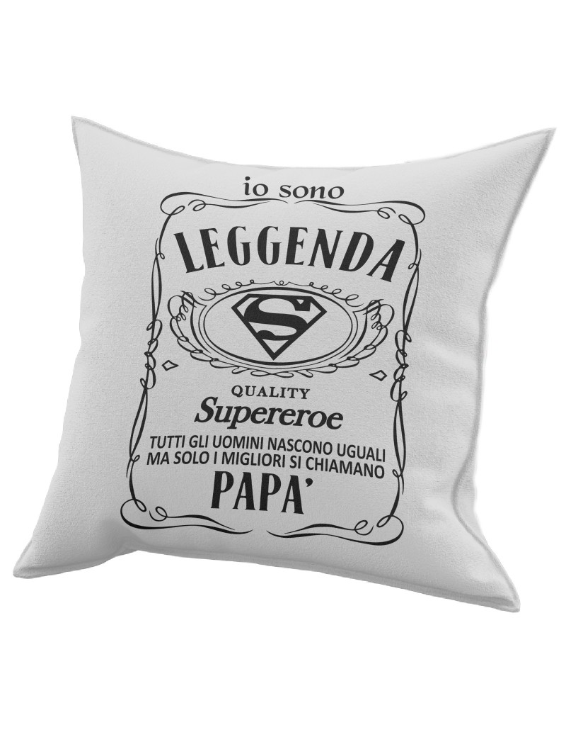 Cuscino in cotone per festa del Papà regalo SUPEREROE BRAND JACK GR410