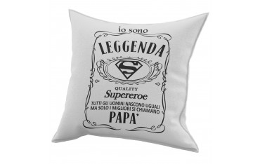 Cuscino in cotone per festa del Papà regalo SUPEREROE BRAND JACK GR410